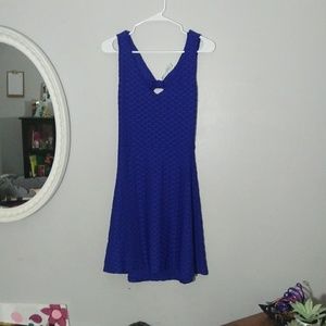 Blue octagonal dress